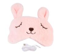 BIUDECO USB Heated Eye Mask with Contoured Design Warm Steam Eye Cover for Sleeping Moisturizing Eyeshade to Fatigue Soft Skin Friendly Material Suitable for Relaxation and Travel