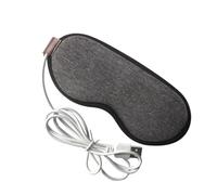 BIUDECO USB Steam Eye Mask Grey Hot Compress Blindfold for Insomnia Relief Dry Eyes Washable USB Heated Cover for Sleep Relaxation and Fatigue