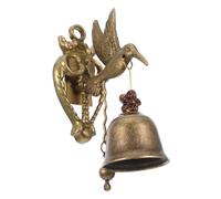 BIUDECO Vintage Animal Doorbell with Hummingbird Design Sturdy Metal Outdoor Wall Hanging Bell for Garden and Patio Clear Melodious Sound Retro Style Entrance Chime Easy Installation