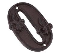 BIUDECO Vintage Cast Iron House Number Rustic Metal Door Address Sign with Matching Screws for Easy Installation Doors Mailboxes Walls and Fences Decorative Plaque for Indoor Outdoor Use