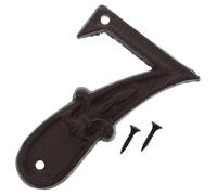 BIUDECO Vintage Cast Iron House Number with Antique Finish Rustic Metal Door Sign for Home Gate Mailbox DIY Address Plaque Easy to Install with Screws Outdoor Decorative Number