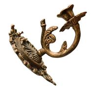 BIUDECO Vintage Cast Iron Wall Candle Holder Rustic Antique European Style Sconce for Living Bedroom Dining Decor Distressed Finish Hanging Stick Candlestick Holder
