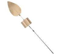 BIUDECO Vintage Copper Feng Shui Wind Chime Pendant Leaf Design, Hanging Metal Wind Bell for Home and Garden Decoration, Japanese Style Windchime for Balcony and Bedroom