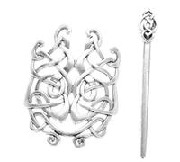 BIUDECO Vintage Knot Metal Hair Stick Clip for Women Elegant Hair Accessory with Smooth Edges Secure Bun Holder for Daily Wear