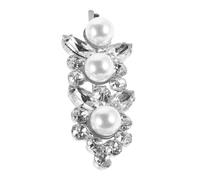 BIUDECO Vintage Pearl Hair Clips for Women Elegant Bridal Hairpins with Secure Fit Timeless Classic Wedding Accessories Princess Vibe Barrettes for Brides and Bridesmaids Silver Tone