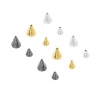 BIUDECO Vintage Punk Nail Art Accessories Metal Studs Cone Spikes for DIY Nail Art Charms for Party Salon Home Manicure Decoration