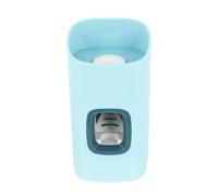 BIUDECO Wall Mounted Toothpaste Squeezer Abs Non-Contact Dispenser Toothpaste Holder for Bathroom Adults and Easy to Clean Elastic Opening Tube Squeezer Organizer in Sky Blue