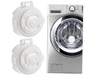 BIUDECO Washing Machine Locks Prevents Button Pressing 4pcs Abs Material Child Safety Button Covers with Double Protection, Cartoon Lovely Shape for Baby and Children Suitable for Car