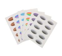 BIUDECO Waterproof Eyeshadow Stickers 6pcs Temporary Eye Makeup Stickers Gradient Festival Party Makeup Accessories for Women Cosplay and Daily Use