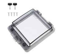 BIUDECO Way Circuit Breaker Distribution Box Cover with Transparent Protective Window Grey Material Enclosure for Outdoor Electrical Safety and Easy Condition Monitoring