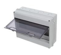 BIUDECO Way Circuit Breaker Distribution Box with Clear Window Abs Electrical Junction Enclosure with Din Rail for Charging Stations and Outdoor Power Protection