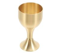 BIUDECO Wear-Resistant Copper Alloy Metal Cup Small Portable Offering Goblet for Buddhist Worship Desktop Decoration Stable and Compact High