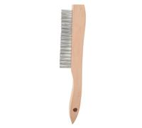 BIUDECO Wood Handle Wire Brush for Rust Removal and Paint Stripping Ergonomic Grip Wire Scrubber for Surface Cleaning and Welding Slag Removal Durable Scratch Brush for Outdoor and