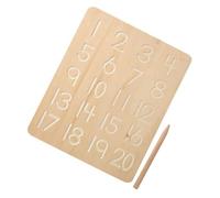 BIUDECO Wooden Alphabet and Number Tracing Board for Preschoolers Double-Sided Letter and Number Practice Tool Fine Motor Skill and Handwriting Development for Boys and Learning