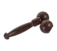 BIUDECO Wooden Double Ball Facial Roller Massaging Tool for Skin Care, Handheld Face Massager with Chicken Wing Wood, Salon-grade Roller for Facial Massage and Relaxation
