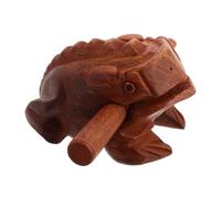 BIUDECO Wooden Frog Guiro Percussion Instrument Compact Durable Solid Wood Croaking Sound Maker Educational Musical Tool for All Ages Home Decor