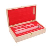 BIUDECO Wooden Hydrometer Storage Box with Foam Lining for Alcoholmeters and Glass Hydrometers Perfect for Home Brewing and Distilling with Enhanced Protection
