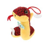 BIUDECO Year Snake Plush Doll Red Zodiac Snake Mascot Soft Artificial Plush Hanging Decoration for Chinese Year Prosperity and Wisdom Spring Festival