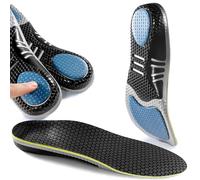 BIUDI FOX Arch Support Orthotic Insole Silicone Sports Insoles Shock-Absorbing Comfortable Cushioning Plantar Fasciitis for Running and Standing Shoe Pads for Men and WomenBlack 26.5CM