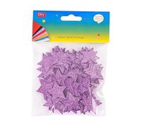 BIUFY 60PieceS Glittering Foam Star Sticker Star Shape Adhesive Sticker for Card Making Scrapbooking Christmas Parties Decoration Purple