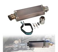 BIUGERCN Atv Exhaust Slip On Exhaust Motorcycle ATV Muffler 38-51mm Universal for Raptor Wolverine Grizzly RZR for Polaris for Can-Am CFMOTO UTV SSV