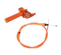 BIUGERCN Motorcycle Throttle 7/8’’ 22mm Grips Accelerator Cable Quick Draw Adjustable Universal for Beta RR CR CRF CT200U 50-250cc Pit Dirt Bike Scooter Orange
