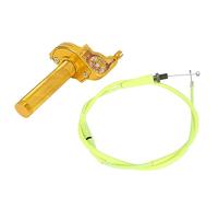 BIUGERCN Motorcycle Throttle 7/8’’ 22mm Grips Accelerator Cable Quick Draw Adjustable Universal for DRZ400 TE TX 50-250cc Pit Dirt Bike Scooter Gold