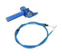 BIUGERCN Motorcycle Throttle 7/8’’ 22mm Grips Accelerator Cable Quick Draw Adjustable Universal for YZ YZF PW WR TTR 50-250cc Pit Dirt Bike Scooter Blue