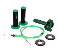 BIUGERCN Motorcycle Throttle Assembly 7/8’’ 22mm Grips Accelerator Cable quick draw for Suzuki KLX KX KXF 50-250cc Dirt Pit Bike Scooter Green