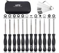 Biuhpa 12Pcs Carburettor Adjustment Tool Set for 2 Stroke Engine Splined/Pac Man/Double D for 2-Cycle Engine for Poulan Husqvarna STHIL Echo Trimmer Chainsaw with Carburetor Cleaning Brush