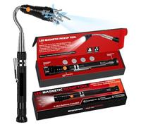 Biuonk Telescoping Magnetic Pickup Tool, Gifts for Him Men Boyfriend Husband Dad, Cool Gadgets with Magnetic Flashlight for Mechanics Engineers Handyman
