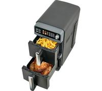BiutiViita 10L Double Stack Air Fryer with Dual Basket & 2 Drawers - 2400W Dual Air Fryer for Even Heating with 4 cooking levels | 9-in-1 Modes, Sync&Match, Shake Reminder,Large for Family Capacity