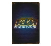 BIUUOP KTM Racing Metal Tin Sign Poster 8”×12” Painting Sign Funny Wall Vintage Art Decor Retro Plaque For Home Bar Pub Club Cafe Decoration