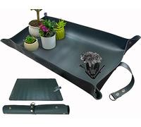 BIUWING Leather Plant Potting Mat, Thick Waterproof Transplant Mat, Indoor Potting Mat for Succulents for Transplanting and Mess Control