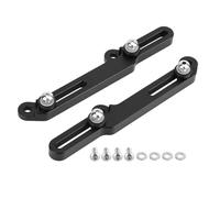 BiuZi Windscreen Adjusters - 1 Pair CNC Black Motorcycle Windscreen Adjusters Strong Impact-resistance Durable Motorcycle Modified Windshield Bracket For NC750X 2016-2019