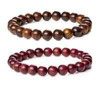 Bivei Bead 7 Chackle Bracelets for Womens Crystal Stone Natural Semi-Precious Charm Bracelet Mother's Day Gifts for Mother Mum Grandma from Daughter Friendship Birthday Gift for Girl Friend