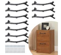 Bivethoi 10 Pack Black Zinc Alloy Vintage Branch Cabinet Pulls, 3-3/4 Inch Hole Center, Kitchen & Bathroom Cabinet Handles
