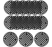 Bivethoi 100pcs Plant Pot Mesh Screen, Black, 1.8" (45mm), Garden, Aeration, Round, Both Indoor/Outdoor, PLANTER, Polyethylene (PE), Insert, Pot, Plant Pot Screen