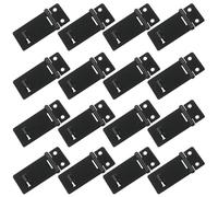 Bivethoi 16 Pack 2 Inch Black Hasp Latch, Safety Padlock Hasp Door Slide Latch, Packlock Clasp Gate Locks for Wooden Fence/Pet Cage/Cabinet/Window/Garden/Yard