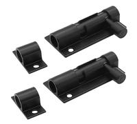 Bivethoi 2 Inch Barrel Bolt Latch, Black, 2 PCS
