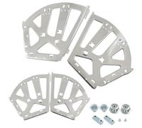 Bivethoi 4 Pcs 3 Layers Shoes Drawer Cabinet Hinges, Stainless Steel Flip Frame Turning Rack Replacement Fittings, Silver Shoe Cabinet Hinge for DIY Furniture, Shelf, Storage Organization