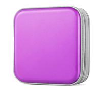 Bivisen CD Case, DVDs Wallet Holder, CD/DVD Case Wallet 40 Discs Heavy Duty Bag Binder Storage Booklet Album (Puple)