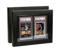 Bivitre PSA Graded Card Display Frame - Wall Mount Baseball & Basketball Trading Card Display Case (2 x 2PCS)