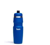 Bivo Duo 25oz Non Insulated Stainless Steel Bike Water Bottle - Lightweight for Cycling, Hiking, Sports - No Plastic Taste, Fits Most Cages, Dishwasher Safe - (True Blue)