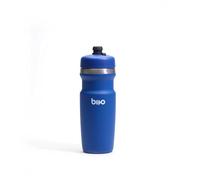 bivo Trio Mini 17oz Insulated Stainless Steel Bike Water Bottle - for Cycling - Compact, Fits Most Cages, Dishwasher Safe, High Flow Sports Nozzle - Keeps Drinks Cold 12+ Hours - (True Blue)