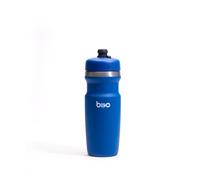 bivo Trio Mini 17oz Insulated Stainless Steel Bike Water Bottle - for Cycling - Compact, Fits Most Cages, Dishwasher Safe, High Flow Sports Nozzle - Keeps Drinks Cold 12+ Hours - (True Blue)