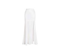 BIVVI Half Skirt Women's Fashion Slit Long Half Skirt Early Spring High Waist Hanging Feeling Slim Fit Fish Tail Half Skirt(S)