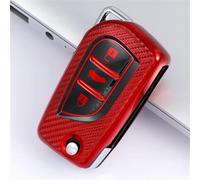 BIVVI TPU Car Key Case Cover, For Toyota Auris Corolla Avensis Verso Yaris Aygo Scion TC IM 2015 2016 Camry RAV4,red key shell accessories decoration