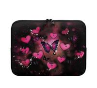 Bivxisrvo Butterfly Laptop Carrying Case for Women 12inch Clutch Computer Bag Portable Notebook Computer Pocket Case for Work Lightweight Laptop Sleeve Bag