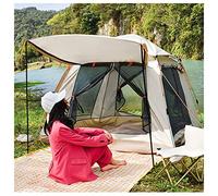 Bivy Tent 4 Man Three Seconds to Open,Waterproof Ramble Tent Light Sturdy Bivy Tent Ideal for Camping in the Garden